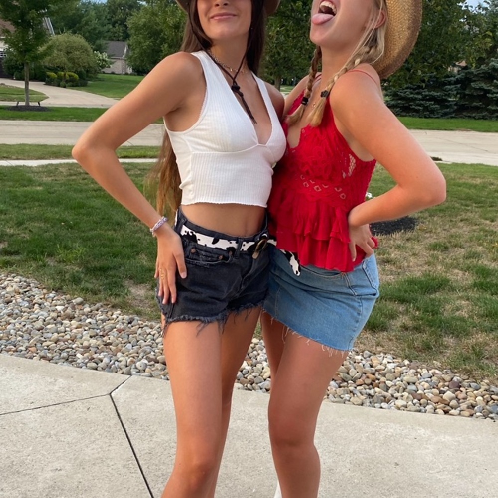 White Urban Outfitters tank, worn twice